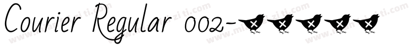 Courier Regular 002字体转换